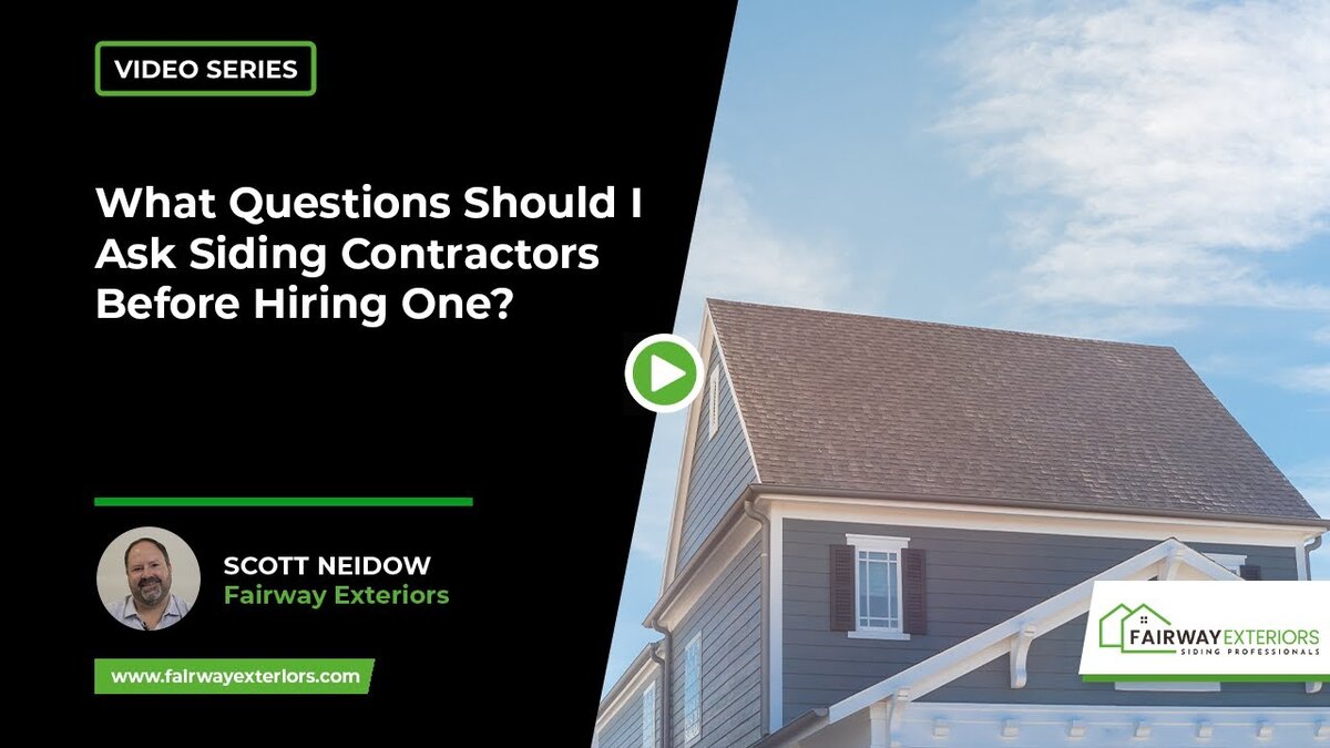 questions should i ask siding contractors