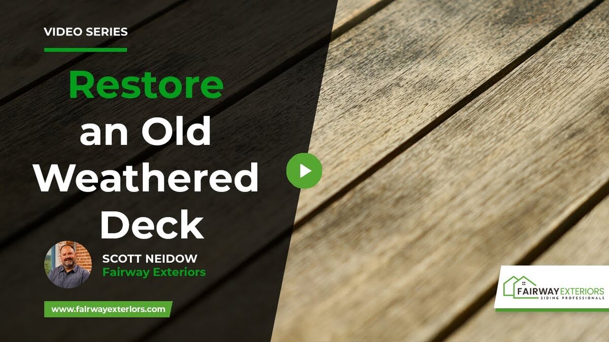 restore an old weathered deck