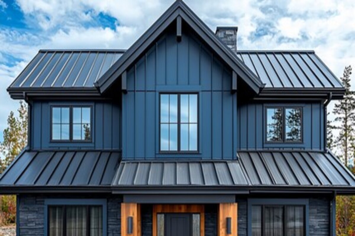 modern black windows
