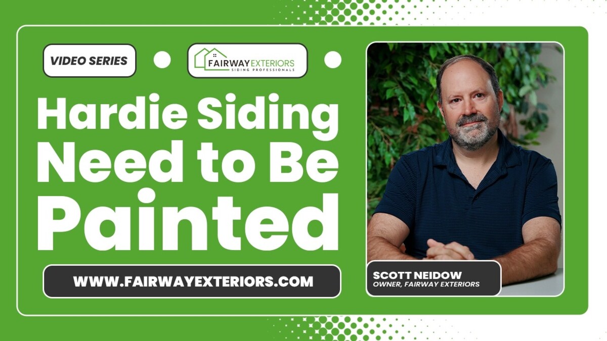 hardie siding need to be painted